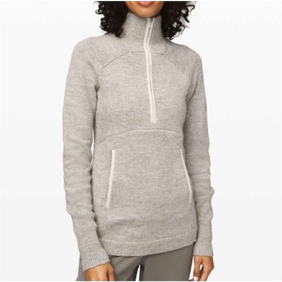 lululemon athletica Sweaters - Lululemon Summit Stride Half Zip Sweater 6